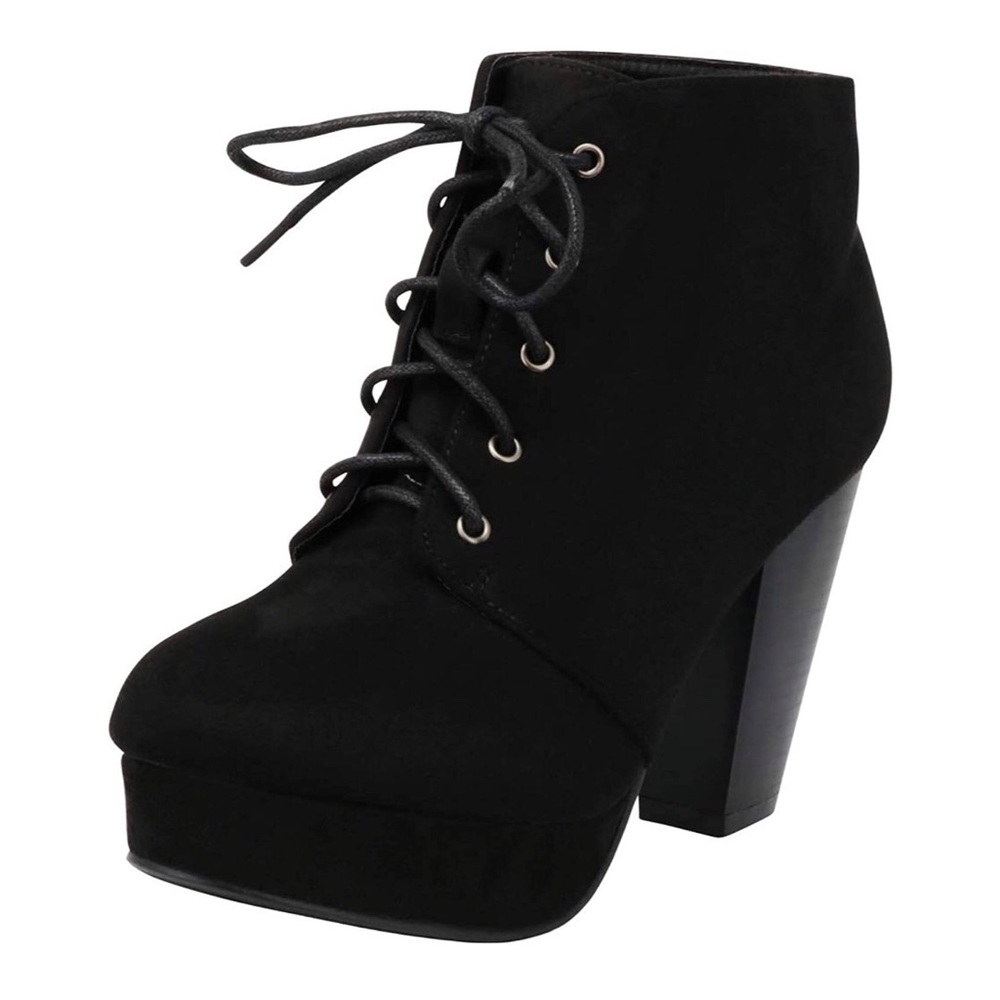 Black Ankle Heel Booties (7.5) 🆕
